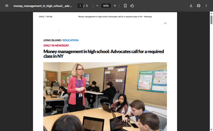 Advocates Call for a Required Class in New York State